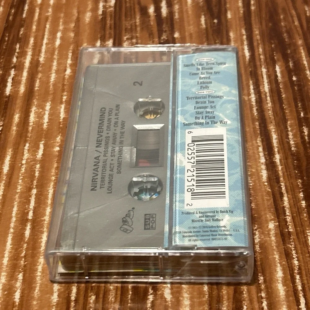 New NIRVANA Nevermind SEALED Cassette TAPE Silver Japan 2016 Limited RARE - Picture 10 of 13